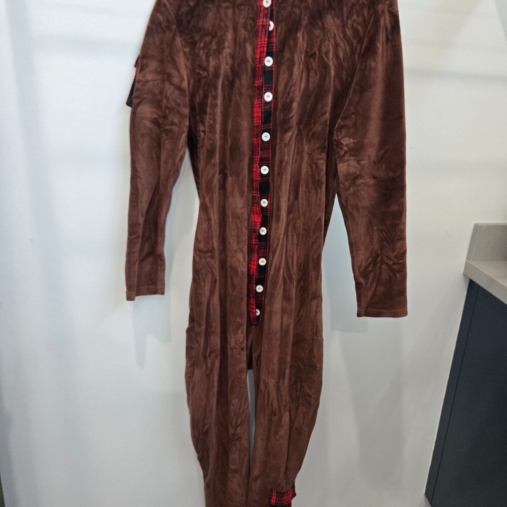 Bear Adult Pajamas Cosplay Halloween Costume Adult unisex One-size